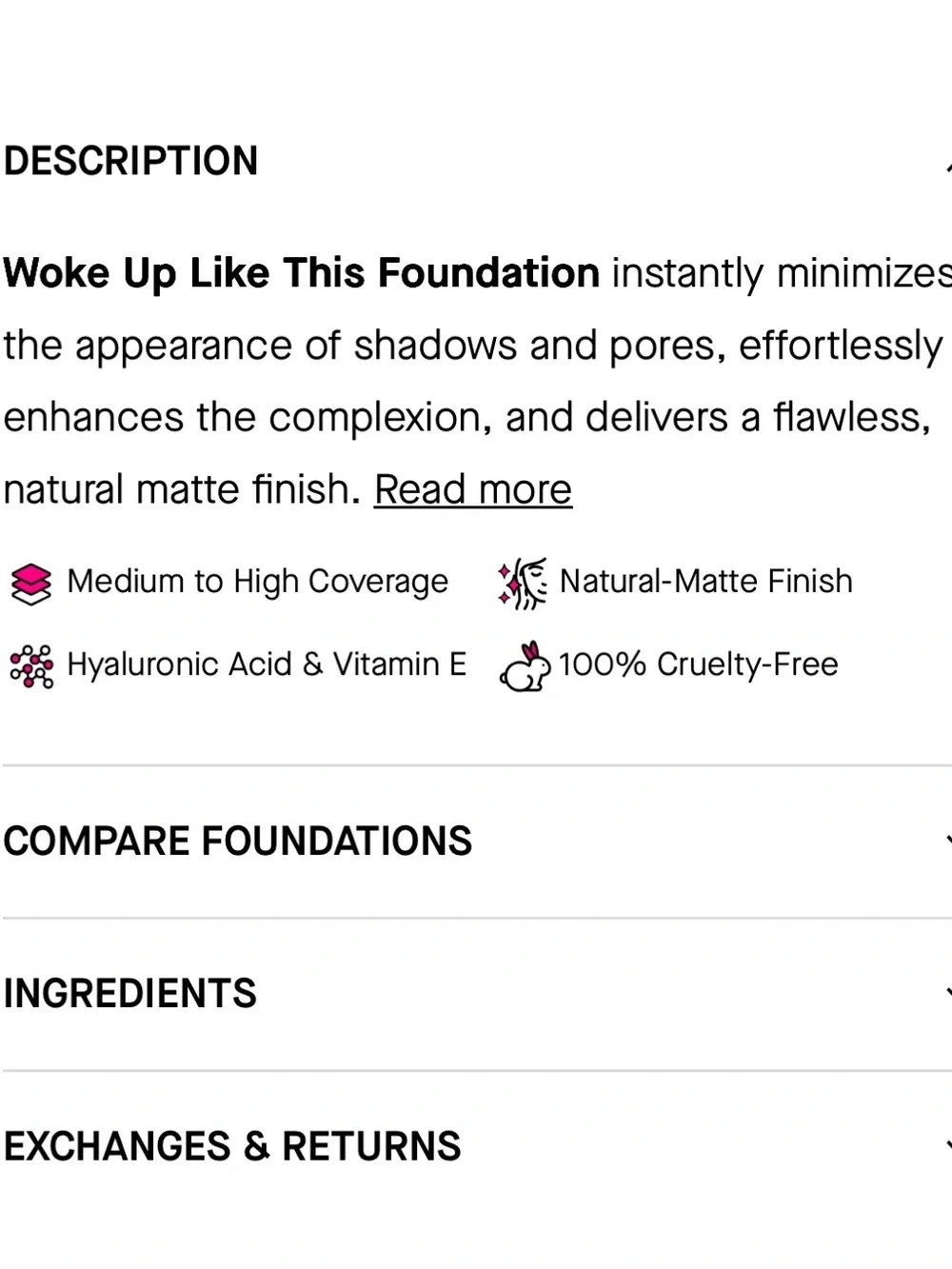 IL MAKIAGE Woke Up Like This Foundation New Full Size 75